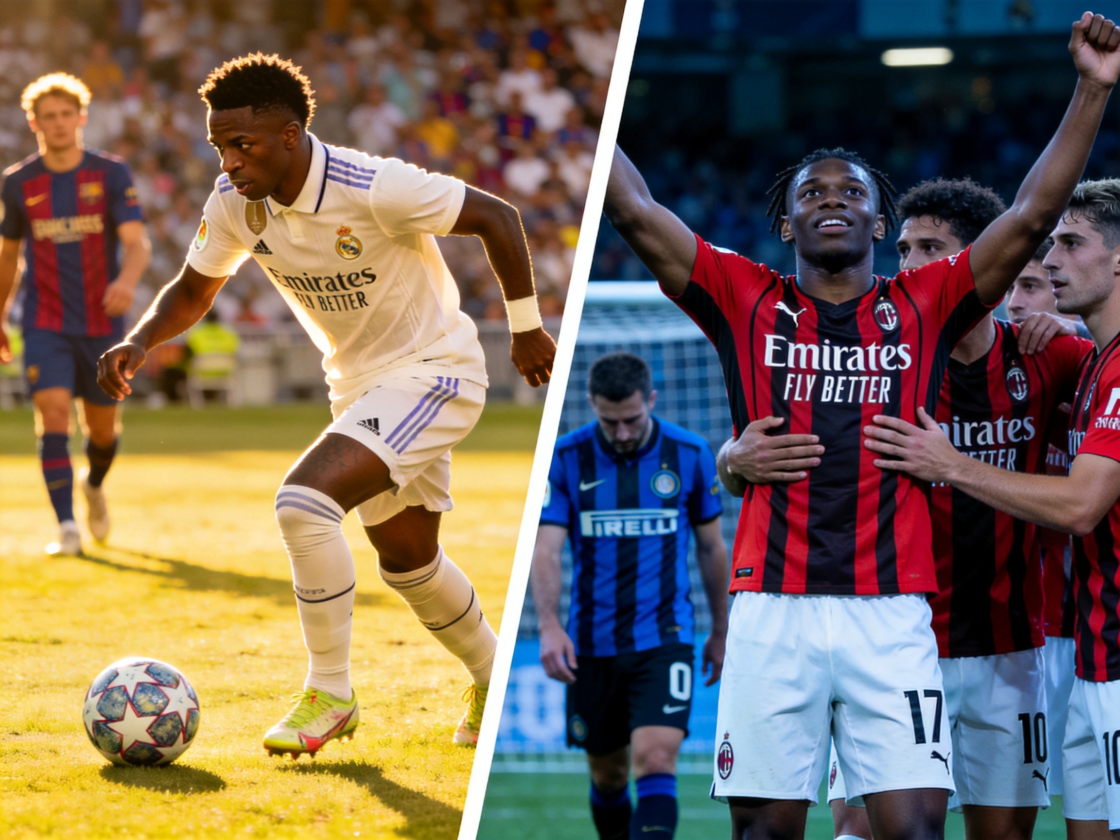 米兰milan战报：皇马3-1巴萨